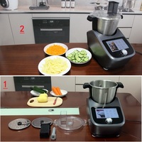 Robot culinaire multifonction 14-en-1 pour la maison : hachoir à viande, coupe-légumes, mixeur pour smoothies
