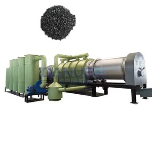Four rotatif de carbonisation de coques de palmier pour la production de biochar et de charbon de bois - Product Image 1