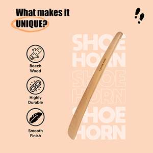 Compre una Calzadera de Madera Ligera de 17 Pulgadas para Hombres y Mujeres, Fácil de Usar, con Mango Largo para el Hogar, Viajes, Oficina y Automóvil - Product Image 5
