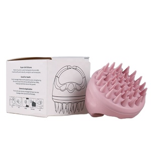 Cepillo Masajeador de Silicona para Cuero Cabelludo y Cuerpo con Paja de Trigo, Exfoliante y Desenredante para el Cabello, para Ducha y Champú - Product Image 5