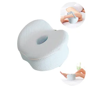 New Style Contour Orthopedic Memory Foam Leg And Knee Support Pillow With Strap For Side Sleepers