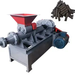 Small Biomass Charcoal Machine Wood Coal Sawdust Briquette Extruder making Machine for sale