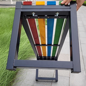 Fabrikverkauf: Moderne, wetterfeste und bequeme Holz-Wartebank für Parks und Plätze - Product Image 3