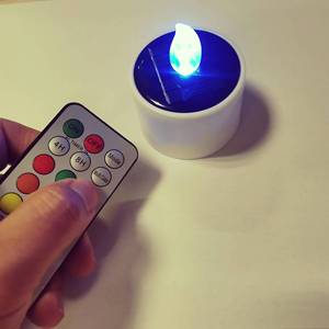 Led Remote Control Candle <b>Tealight</b> Color Changing Flickering Timer Home Decoration - Product Image 3