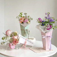 Vente directe d'usine, boîtes à fleurs imprimées avec des roses à longues tiges pour la fête des mères, en matériaux recyclés, vente en gros personnalisée pour la Saint-Valentin