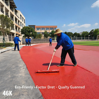 Revêtement en spray pour piste de course de stade, piste d'athlétisme EPDM 400m, coût par mètre carré pour le parc sportif communautaire du Mexique