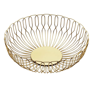 Cesta de pan de Metal decorativa de alta Vanguardia, Material de hierro duradero para el hogar, cocina, último diseño, almacenamiento de dulces de alimentos - Product Image 4