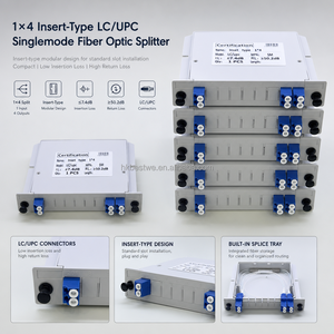 ราคาโรงงาน 1x4 LGX Box PLC Splitter Single Mode LC UPC Plug-in Fiber Optical Splitter สำหรับเครือข่าย FTTH GPON - Product Image 6