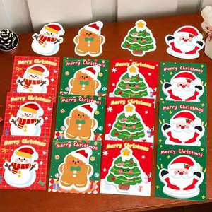 Christmas Novelty Shaped Paper <b>Sticky</b> <b>Notes</b> Santa Snowman Gingerbread Man Christmas Tree Memo Pads Office School Holiday Gifts - Product Image 5