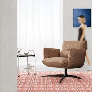 Fauteuil pivotant moderne et minimaliste pour salon, design haut de gamme, confortable - Product Image 4