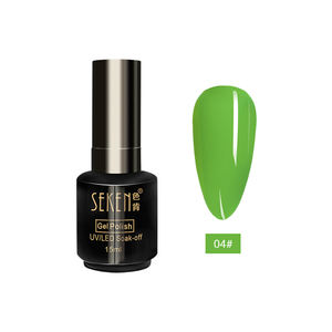 Vernis à ongles en gel UV <span class=keywords><strong>SEKEN</strong></span> 15 ml, couleur néon, résine naturelle, inodore, vernis à ongles en gel UV à faire tremper, pour salon de manucure - Product Image 5