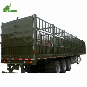 Semi-remorque à ridelles 3 essieux 45 tonnes avec revêtement anti-UV pour <span class=keywords><strong>transport</strong></span> longue distance en zone désertique - Product Image 2