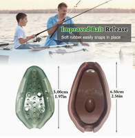 Ensemble complet d'alimentation pour la pêche à la carpe Lovita 20g/80g |   Écologique et durable |   Combo de cage à appâts en ligne avec embout anti-goutte |   Méthode à cadre ouvert