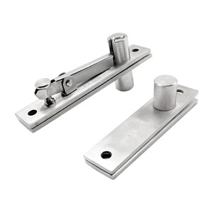Charnière pivotante à 360 degrés en acier inoxydable 304 avec roulement dissimulé pour installation supérieure et inférieure de porte en bois - Product Image 1