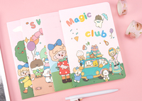 Agenda A5 Mignon à Motifs Animés Reliure Spirale, Fournitures Scolaires en Gros, Carnet de Notes Imprimé, Classeur à 6 Anneaux, Couverture en Papier, Tailles A6 A4