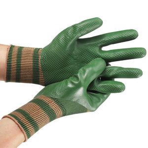 Gants de sécurité en caoutchouc gaufré à motif demi-axe, résistants à l'usure et antidérapants, respirants, adaptés aux chantiers de construction mécanique - Product Image 1