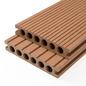 Plancher extérieur en WPC de haute qualité, imperméable, rond, creux, écologique, décoratif, 3D en relief, pour piscine - Product Image 1
