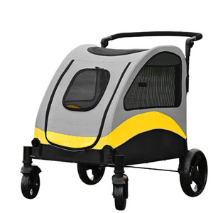 Poussette pliable pour animaux <span class=keywords><strong>de</strong></span> compagnie, transport <span class=keywords><strong>de</strong></span> chiens, accessoires <span class=keywords><strong>de</strong></span> <span class=keywords><strong>marche</strong></span>, supporte 60 kg, <span class=keywords><strong>chariot</strong></span> pour chiens, <span class=keywords><strong>chariot</strong></span> pour grands chiens, extérieur, 2 pièces - Product Image 1