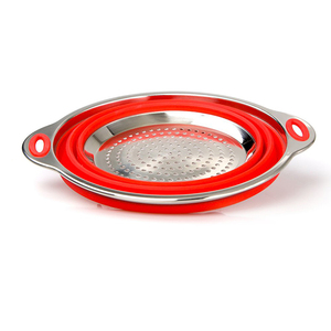 Tốt Nhất Lớn Ráp Silicone Lưới <span class=keywords><strong>Colander</strong></span>/Lọc Với Thép Không Gỉ Cơ Sở Xử Lý - Product Image 2