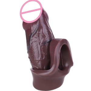 Funda realista SXXY sin cortes para pene, extensor de pene, anillo para pene, funda para agrandamiento de pene masculino, cubierta para pene, juguetes sexuales - Product Image 2