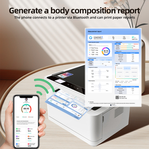 Electrodos de contacto LED de 8 puntos inteligentes ODM únicos, <span class=keywords><strong>báscula</strong></span> BIA de medición de peso con <span class=keywords><strong>báscula</strong></span> inteligente de grasa corporal Digital de <span class=keywords><strong>bioimpedancia</strong></span> - Product Image 5