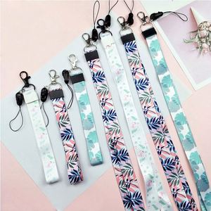 Promotion Cheap Custom Round Nylon Neck Strap Dye Sublimation Printing Cartoon Character Anime Lanyard with Metal Clip