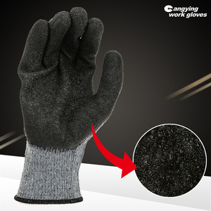 قفازات عازلة ميكانيكية من CHUANGYING بتصميم شعار مخصص للعمل قفازات نايلون بيضاء من الجلد - Product Image 4