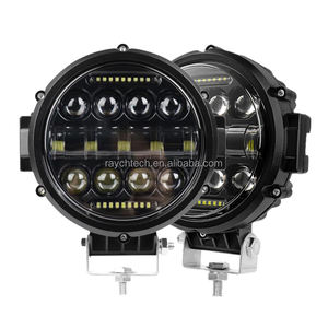 Feux de conduite LED ronds 12V 24V 7 pouces 69W, projecteur combiné spot et faisceau large, barre lumineuse LED pour camion, voiture, SUV, 4x4, bateau, VTT - Product Image 3