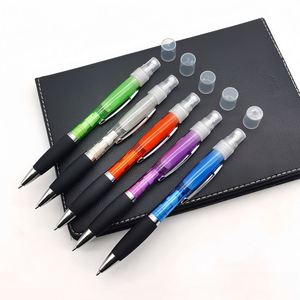 Stylos à bille promotionnels en plastique avec grip en silicone souple et design pulvérisé, personnalisation du logo pour cadeaux promotionnels - Product Image 2