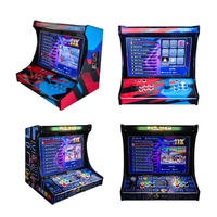 Mesin Arcade Retro Monitor 22 Inci 2 Pemain Konsol Video Game Bartop Tabletop 110V 240V Kustom Pabrik Seni Komik Stasiun Rumah