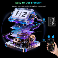 Ventilateur LED holographique 3D de petite taille 42 cm avec 224 LED, contrôle WiFi, équipement de projection holographique à œil nu pour la publicité