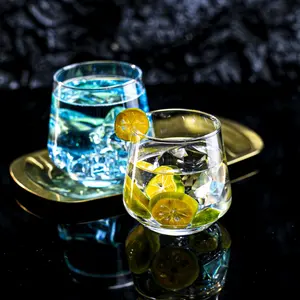 Mehrzweck-Stemless-Rotwein gläser Set Crystal Wine Tumbler für Whisky-Cocktails-Saft