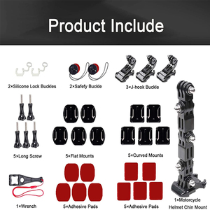 Accessoires de montage sur menton avant <span class=keywords><strong>pour</strong></span> casque de moto, dernière vente flash, <span class=keywords><strong>pour</strong></span> caméra d'action GoPro Hero 10 9 8 Black - Product Image 3