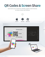 Pizarra Interactiva Inteligente EIBOARD OEM ODM de 75 Pulgadas, Pantalla Táctil LED 4K, Android OPS, para Educación en el Aula