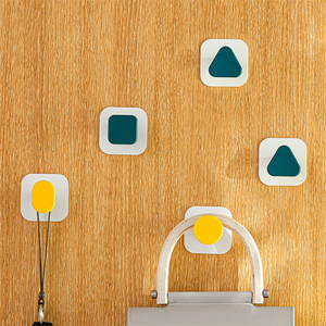 Crochets muraux adhésifs en acier au carbone <span class=keywords><strong>pour</strong></span> suspendre des serviettes, crochets imperméables et antirouille, crochets autocollants <span class=keywords><strong>pour</strong></span> salle <span class=keywords><strong>de</strong></span> bain, crochets adhésifs résistants - Product Image 2