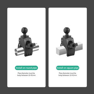 VINmounts grande pince B, support à bille 1", compatible avec bras double fente 1", diamètre de serrage 18–35 mm - Product Image 4