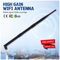Antenne WiFi verticale omnidirectionnelle à faible MOQ, 700-2700 MHz, longue portée, gain 9-11 dBi, VSWR 1.5:1, pour usage extérieur, domestique et intérieur