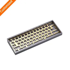 High Quality Customized Polish Anodized Metal Aluminum Milling Mechanical 65% Cnc Keyboard