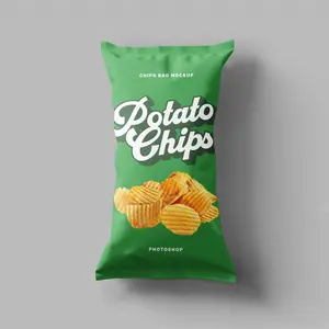 Venta al por mayor logotipo impreso personalizado tamaño ecológico biodegradable plástico helado aperitivos patatas fritas bolsa