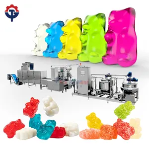 Excellent performance Full automatic equipment for soft fruit jelly candy gummy bear making machine