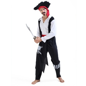 Costumes de films et de séries TV pour adultes, cosplay d'Halloween, costume de pirate simple pour <span class=keywords><strong>homme</strong></span>, costume de pirate des Caraïbes - Product Image 2