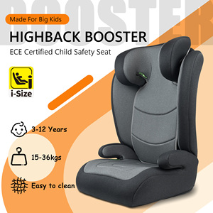 <span class=keywords><strong>Rehausseur</strong></span> de siège auto 2-en-1 à dossier haut, ajustement mince pour 3 points d'ancrage dans de nombreuses voitures, pour enfants de 100 à 150 cm, léger et pliable - Product Image 2