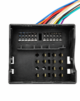 Faisceau de câblage autoradio 16 broches avec décodeur CANBUS AUX compatible avec Volkswagen, adaptateur de navigation Android pour prise large et petite
