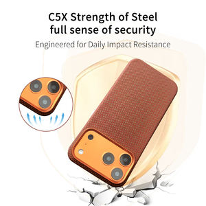 Étui magnétique ultra-fin en <span class=keywords><strong>fibre</strong></span> d'aramide RTS pour 17 Air/Pro/Pro Max, double couche, luxe, antichoc, estampé à chaud, 100% pour téléphone portable - Product Image 5