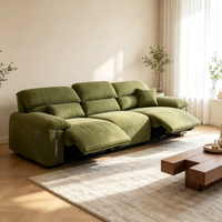 Canapé inclinable électrique VOXHOME, style nordique minimaliste, pour salon, meubles modulaires, tissu résistant aux griffures de chat