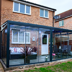 Case in vetro piatto per veranda Solarium personalizzate di alto livello camera da giardino garantita case in vetro per veranda in lega di alluminio - Product Image 2