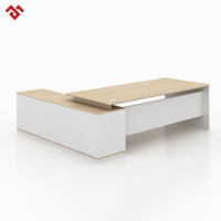 Bureau de direction moderne en bois MIGE avec garantie de 3 ans pour le bureau à domicile