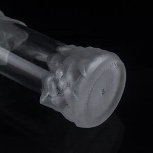 베스트셀러 500ml 700ml 750ml 빈 투명 무광 엠보싱 플린트 유리병 샴페인 진 럼 주류용 - Product Image 3