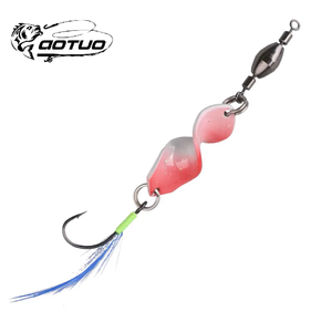 Aotuo Hot Selling 3g Spinner Rotante a <span class=keywords><strong>Spirale</strong></span> in Metallo con Piuma, Esca Artificiale per Spigola e Mandarino - Product Image 1