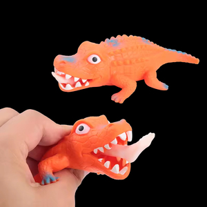 Jouet à presser en PU effet crocodile et requin, vente en gros OEM, pour filles et garçons, jouet promotionnel avec logo personnalisé - Product Image 5